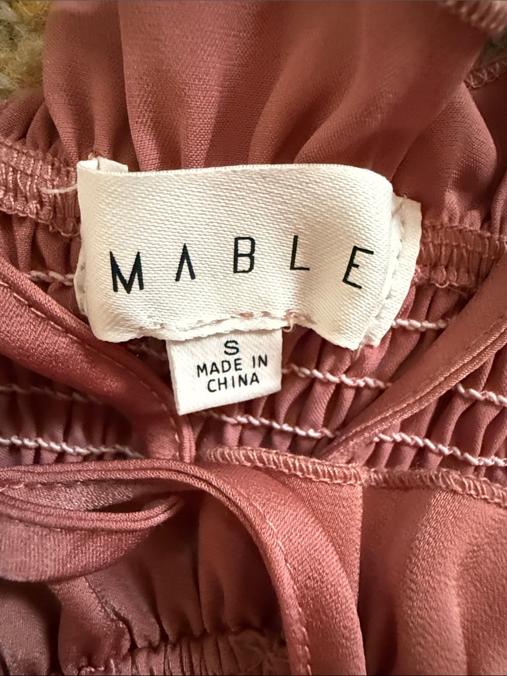 Mable Smocked Ruffle Midi Dress - Rust - Picture 3 of 6